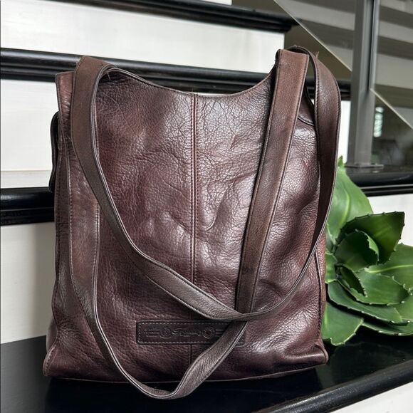 Fossil Genuine Leather Shoulder Bag Thick Luxurious Leather with Front Pocket - Picture 5 of 11